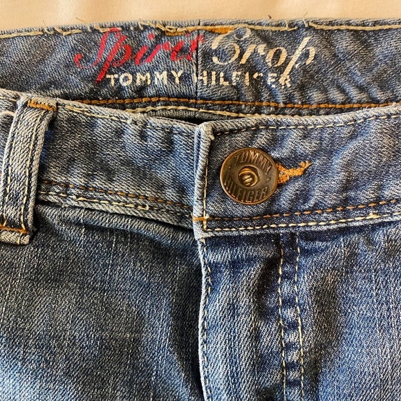 Tommy Hilfiger Spirit Crop Y2K Jeans Blue Size 10 - Picture 7 of 9